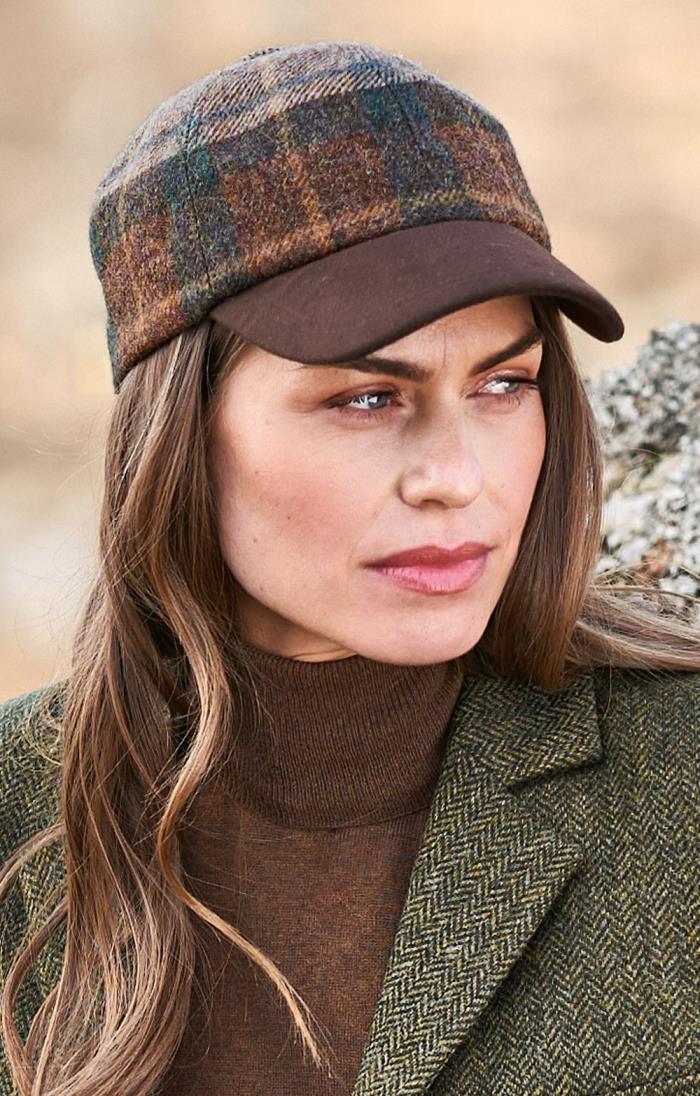 Ladies Tweed Baseball Cap