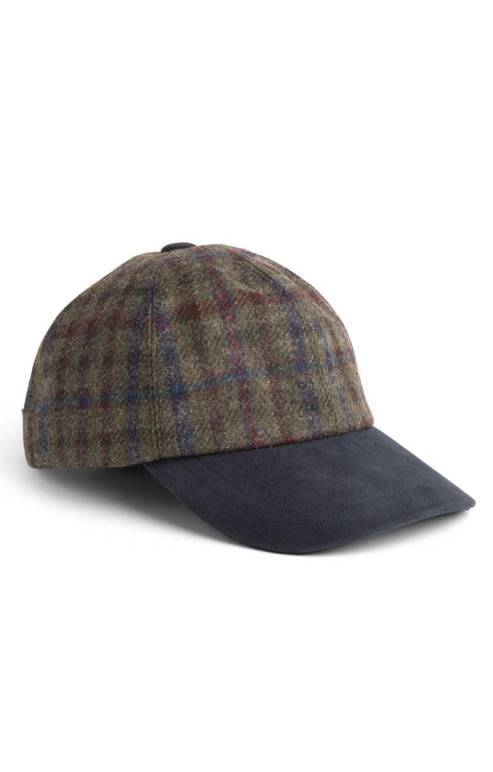 Barbour tweed shop baseball cap