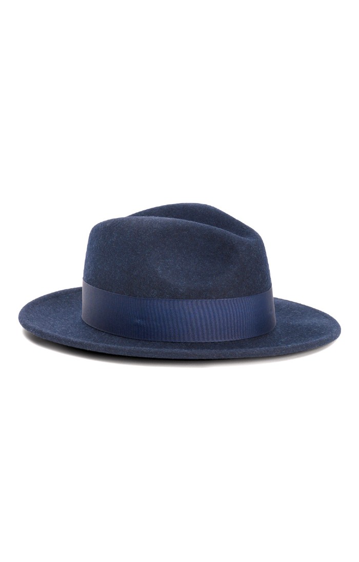 Mens Boston Marled Hat, Blue House of Bruar