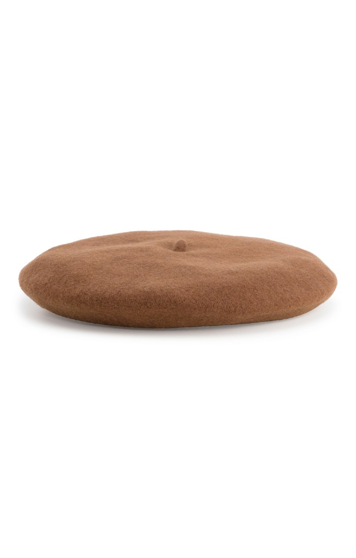 Ladies Wool Beret, Brown - House of Bruar