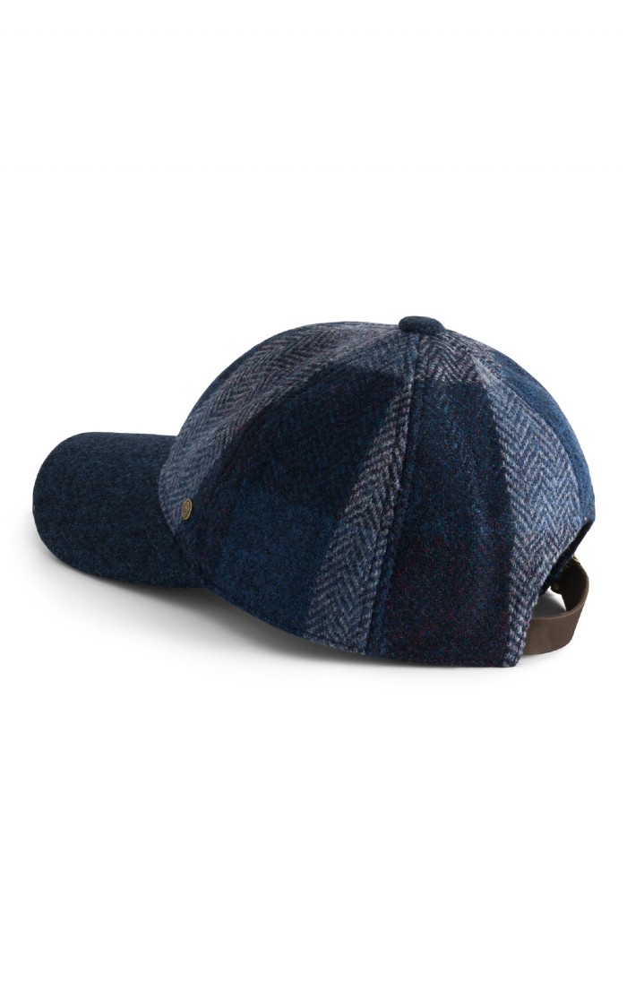 Men's Failsworth Harris Tweed® Baseball Cap, Blue - House of Bruar