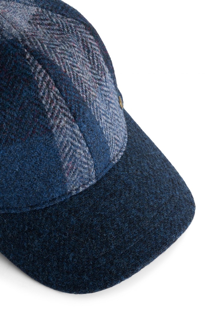 Men's Failsworth Harris Tweed® Baseball Cap, Blue - House of Bruar