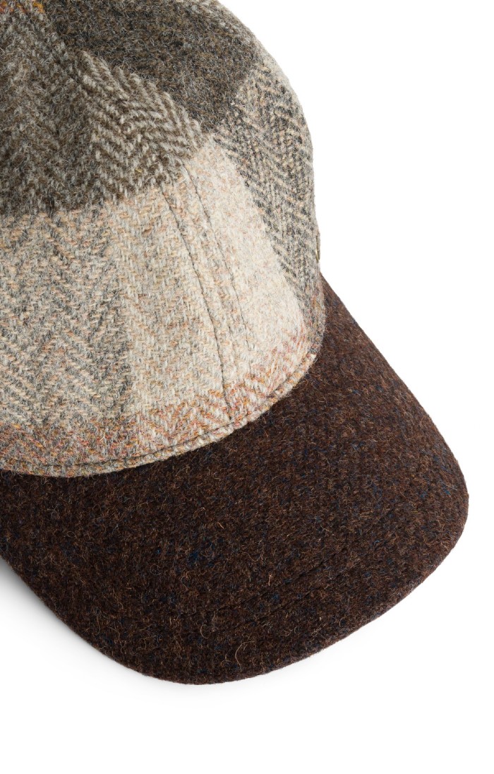 Men's Failsworth Harris Tweed® Baseball Cap, Blue - House of Bruar
