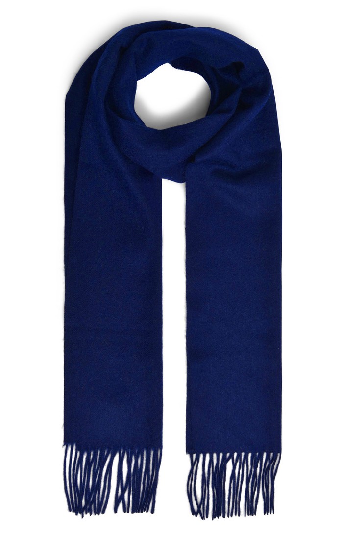 Lambswool Plain Scarf, Blue House of Bruar
