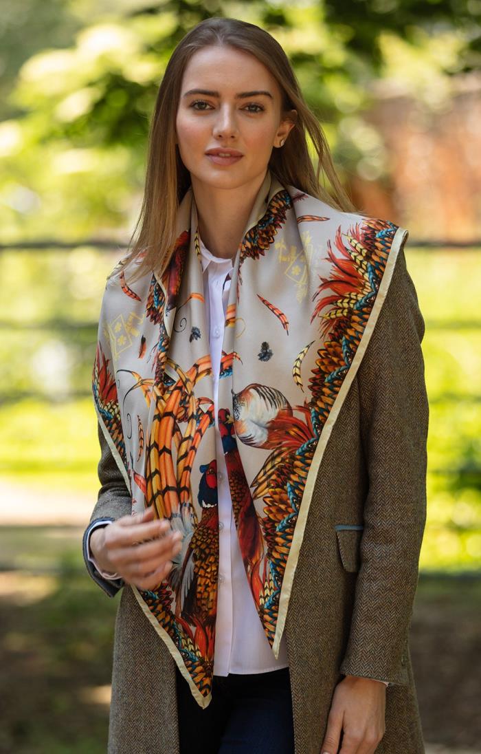 Big outlet silk scarf