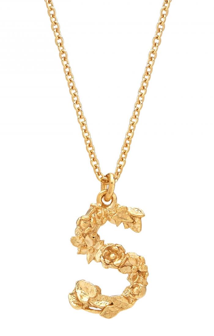 Alex Monroe Floral Letter Necklace House of Bruar