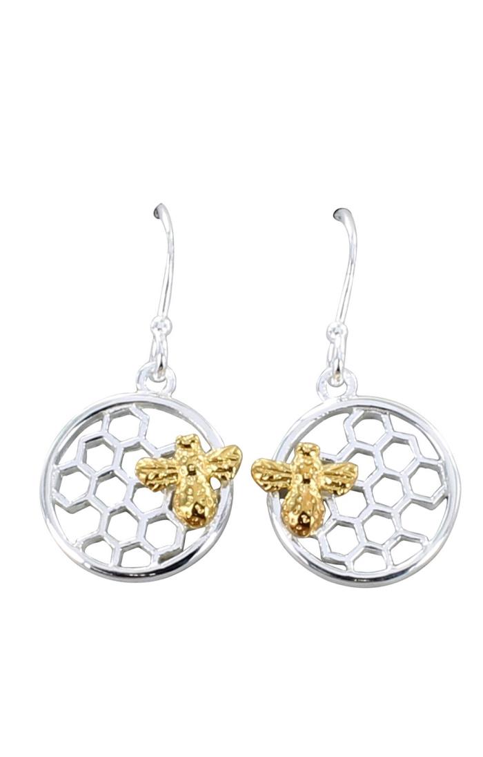 Ladies Reeves & Reeves Sterling Silver Bee & Earrings House