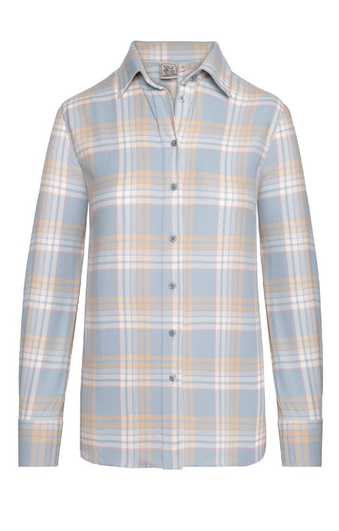 Brushed Cotton Ladies Tattersall Shirt 