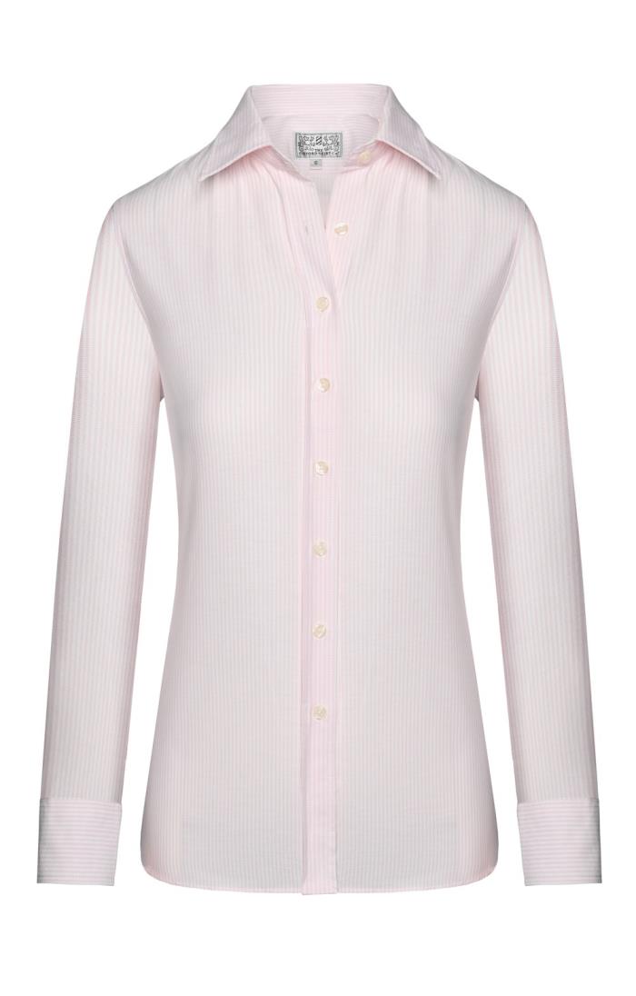 ladies pink oxford shirt