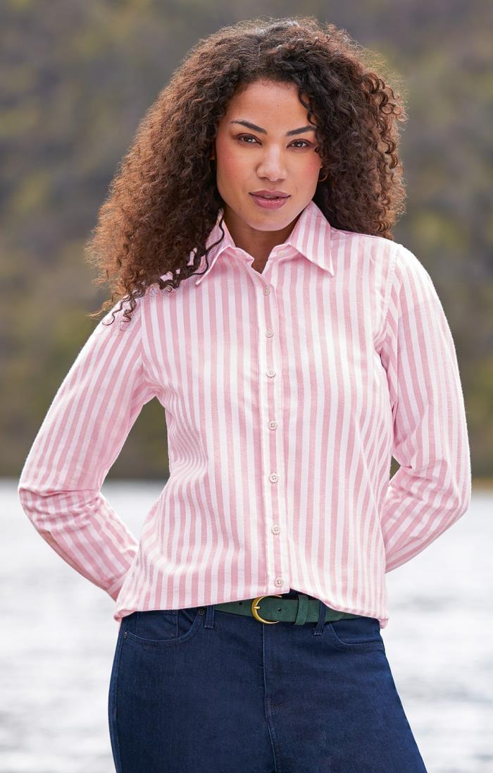Ladies Cotton Oxford Shirt House of Bruar