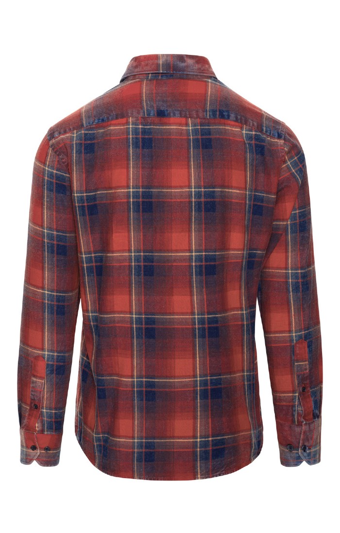 Men's Cotton Check St Andrews Shirt, Red - House of Bruar