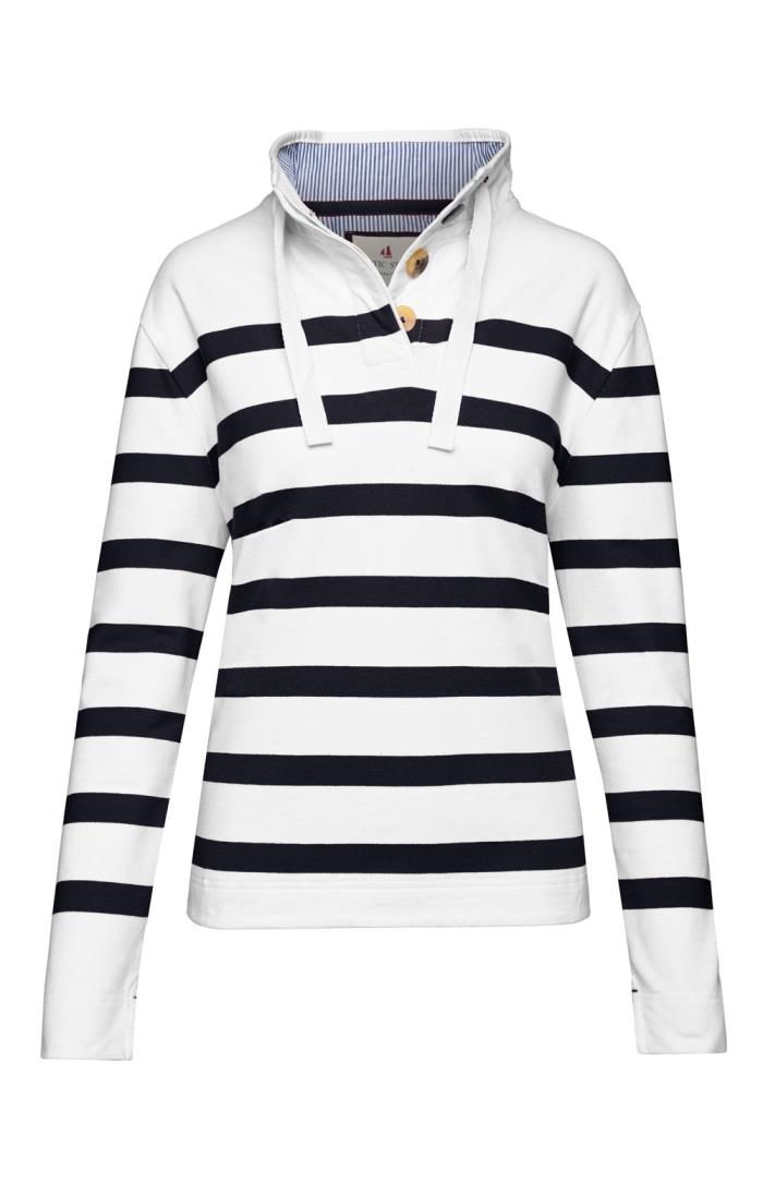 Sweatshirt with collar ladies sale