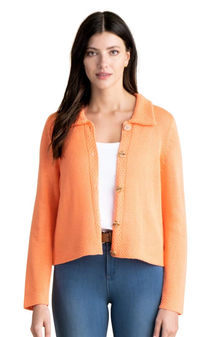 Ladies Marble Oversized Button Down Cardigan - House of Bruar