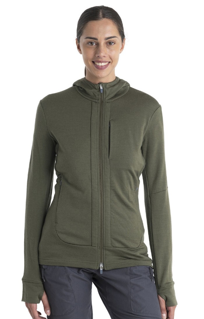 Ladies Icebreaker Quantum III Long Sleeve Zip Hoodie House of Bruar