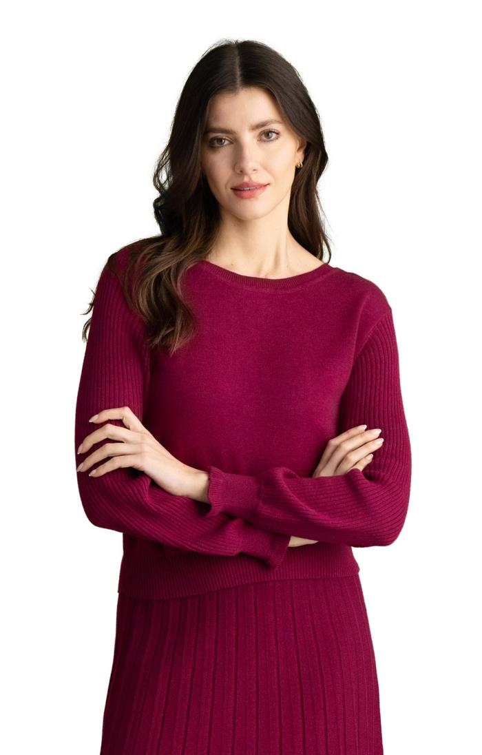 Ladies Marble Ruffle Cuff Jumper - House of Bruar