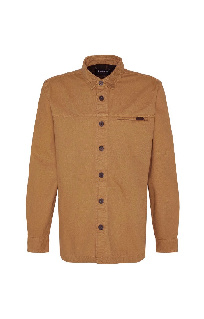 Men s Barbour Saintwell Regular Canvas Overshirt