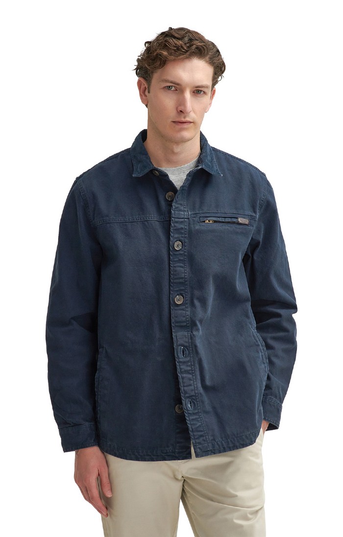 Brush canvas overshirt discount