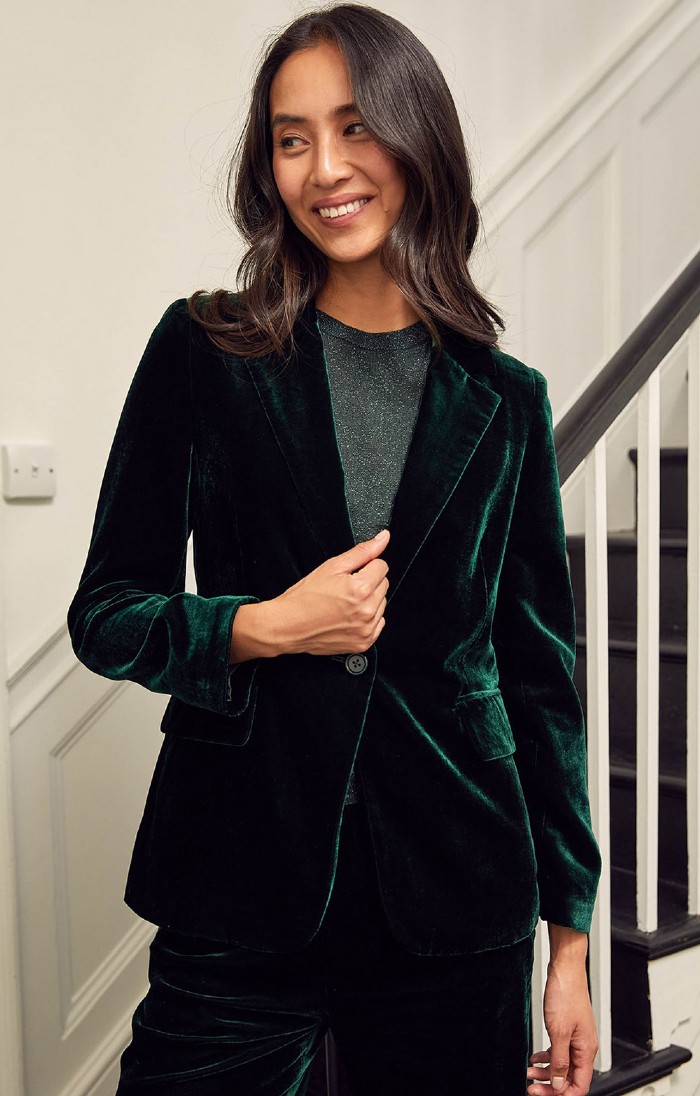 Ladies Asha Velvet Blazer House of Bruar