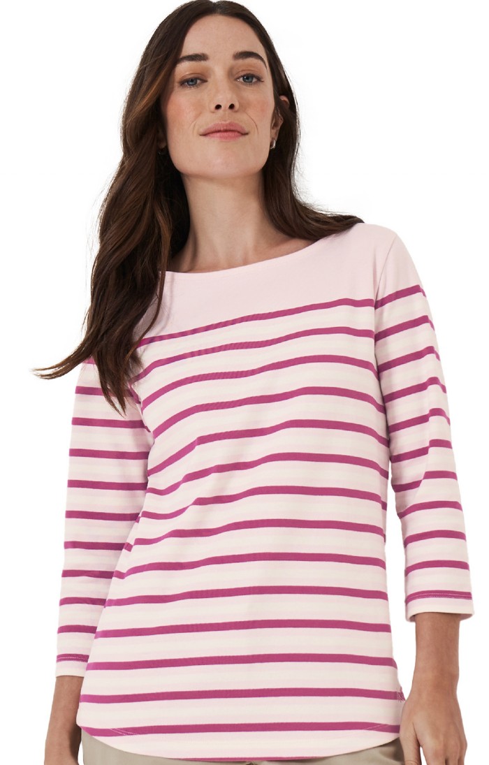 Ladies Crew Clothing Breton Peasant Top House of Bruar