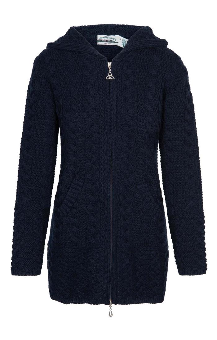Aran Zip Hooded Coat House of Bruar