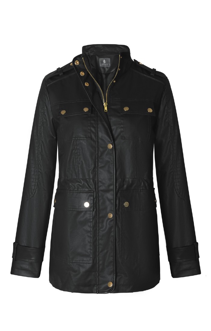 Fabric biker jacket ladies hotsell