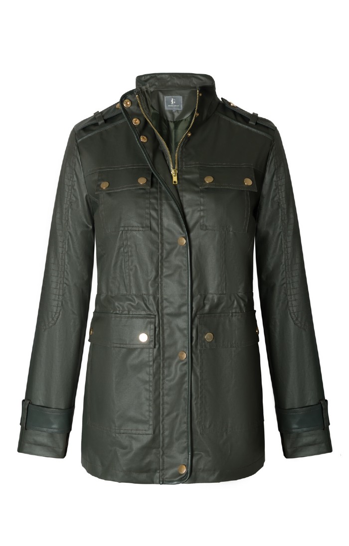 Ladies Waxy Biker Jacket