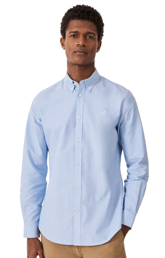 mens slim fit oxford shirt white