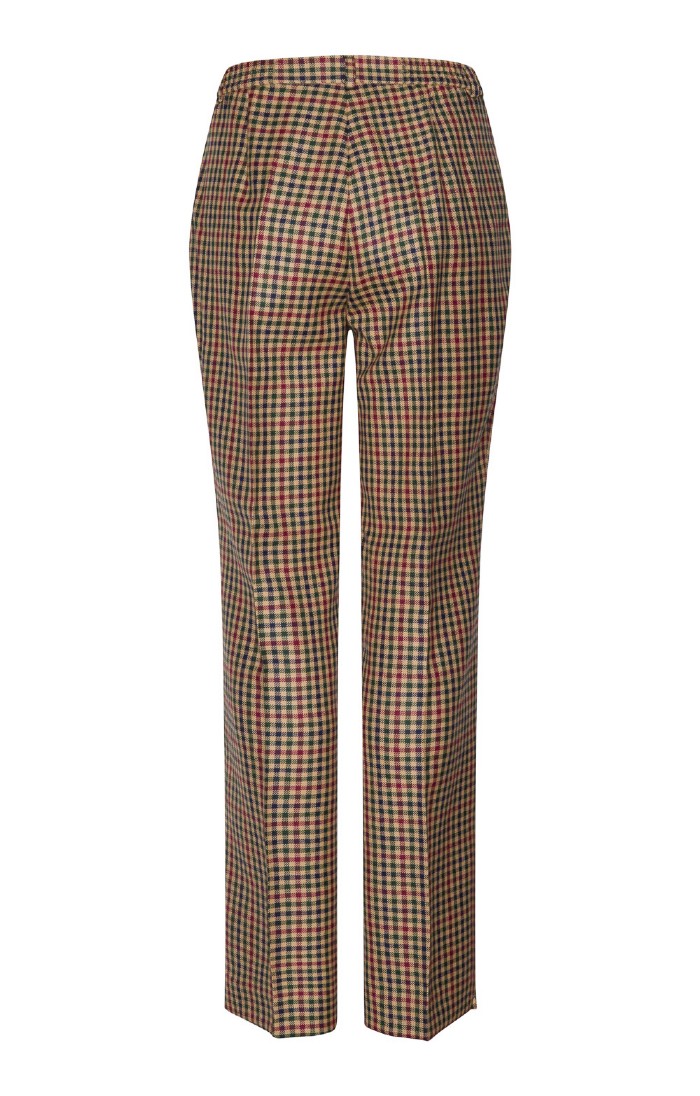 Ladies Classic Plaid Trousers, Brown House of Bruar