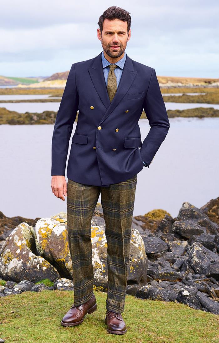 Mens Wool Flannel Trousers - House of Bruar