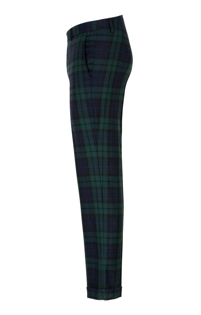 tartan wool trousers mens