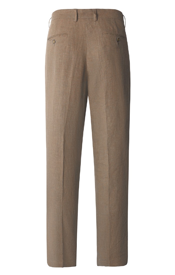 Men's Linen Trousers, Yellow House of Bruar