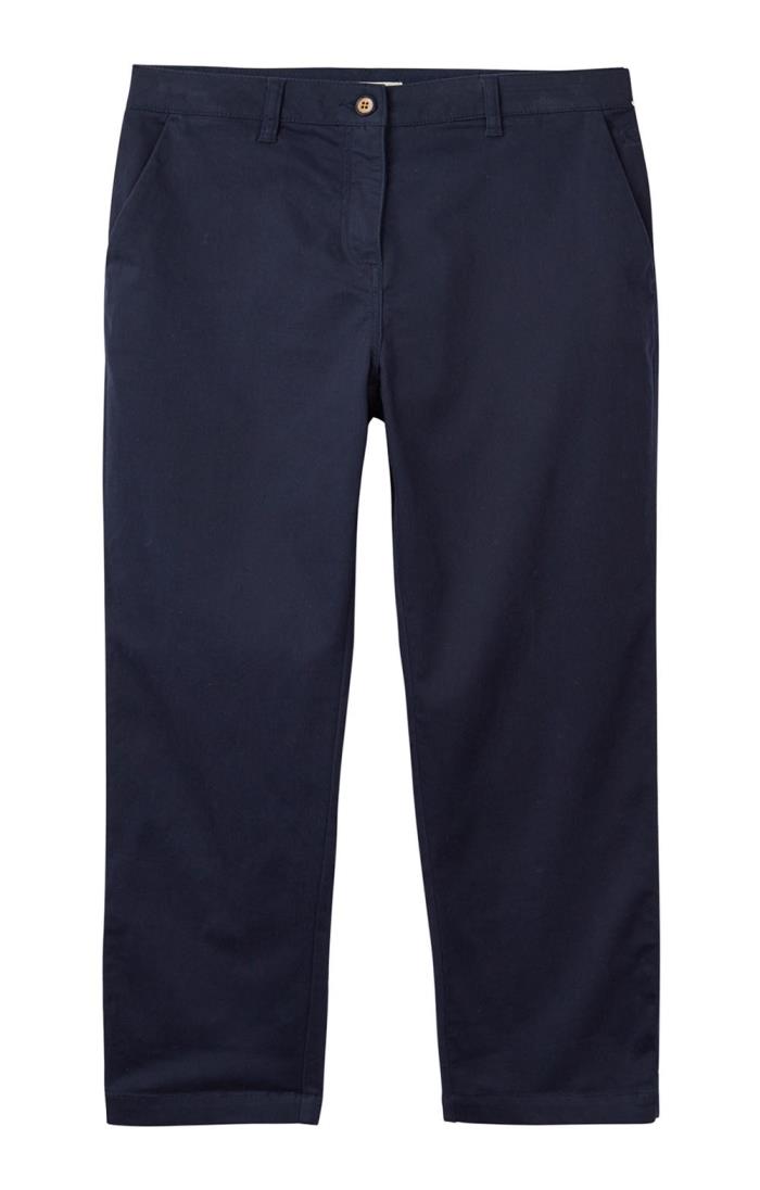 Joules Womens Hesford Crop Chinos in FRENCH NAVY 
