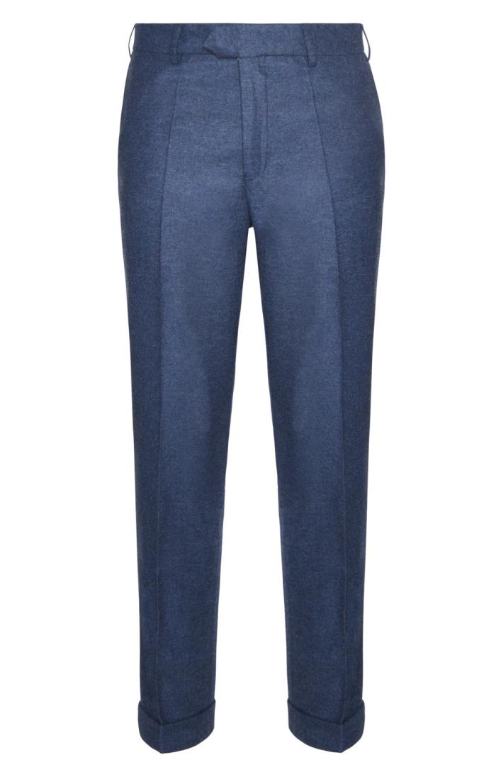 Blue deals flannel trousers