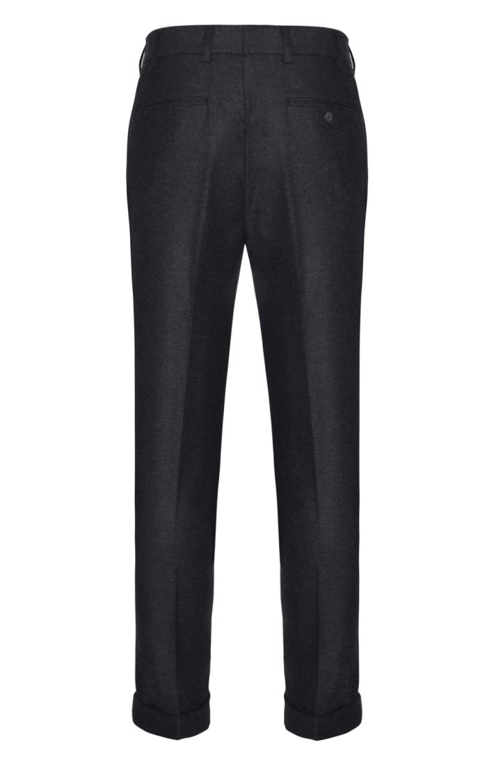 Mens black flannel trousers on sale