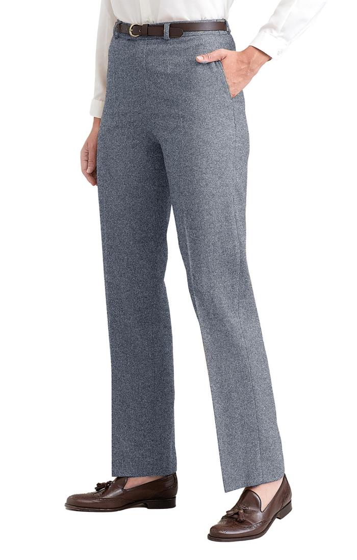 Ladies Classic Flannel Wool Trousers 