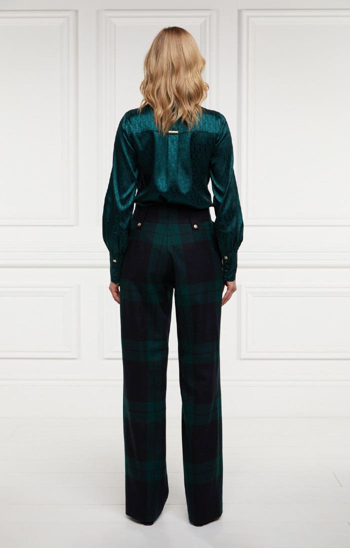 Ladies Holland Cooper High Waisted Straight Trousers Black House of Bruar