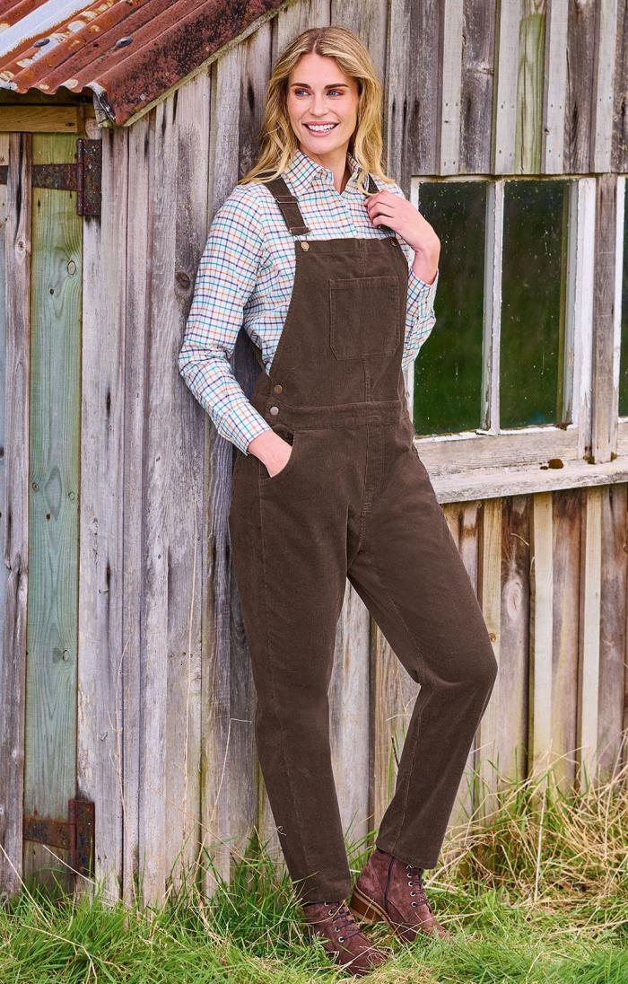 Ladies corduroy hot sale dungarees