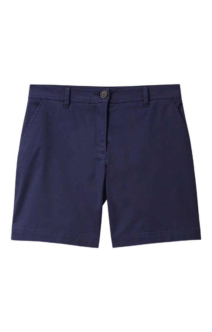 Ladies navy chino shorts 2025