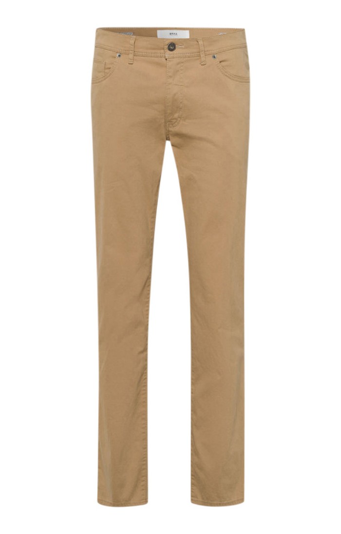Mens Brax Modern Fit Five Pocket Chinos Natural House of Bruar