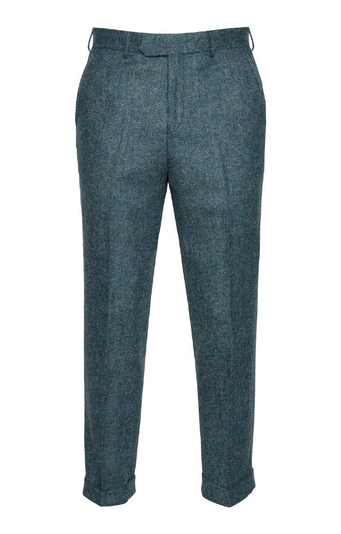 Mens Shetland Tweed Trousers, Natural - House of Bruar