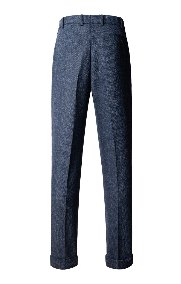 Men's Fern Green Harris Tweed® Trousers | Peter Christian