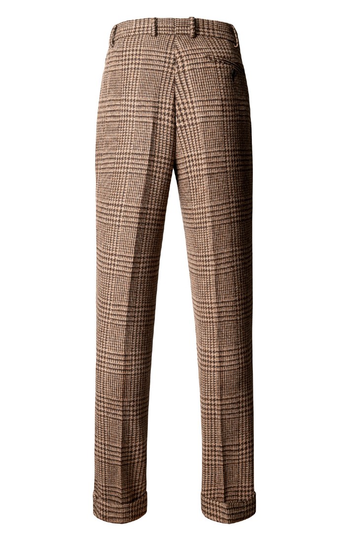 Mens Harris Tweed Trousers, Green - House of Bruar