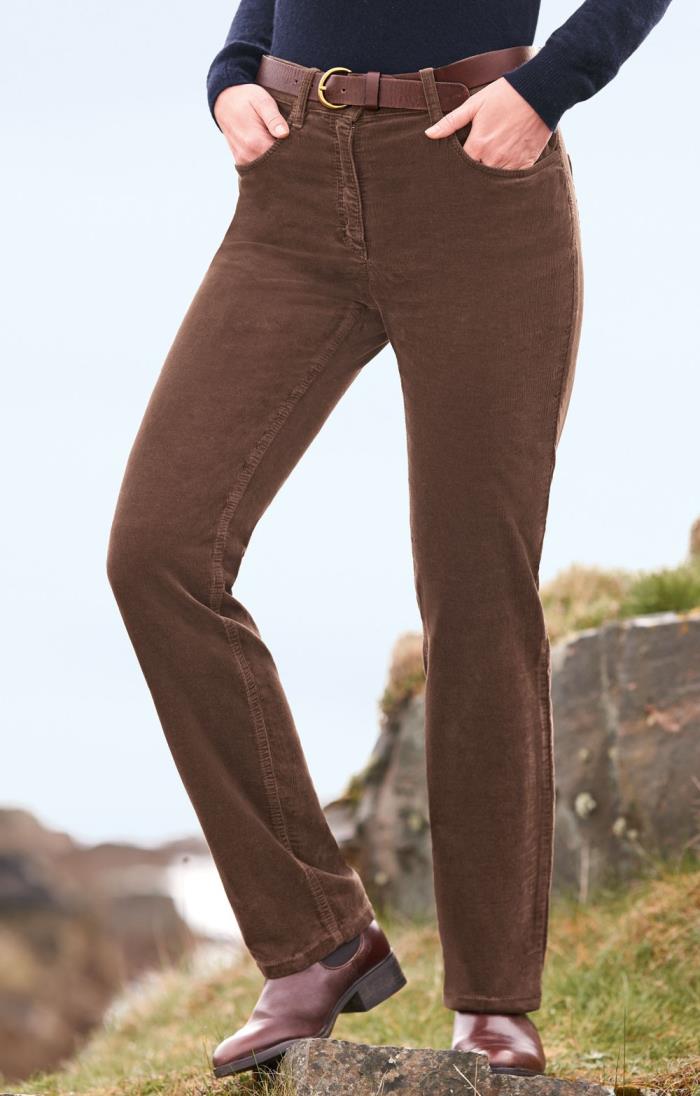 Ladies Velvet Cord Jeans