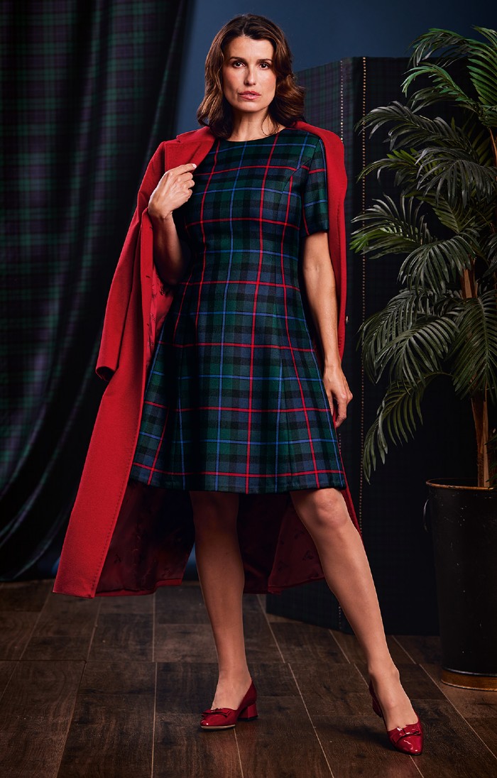 Ladies Plaid Swing Dress - House of Bruar