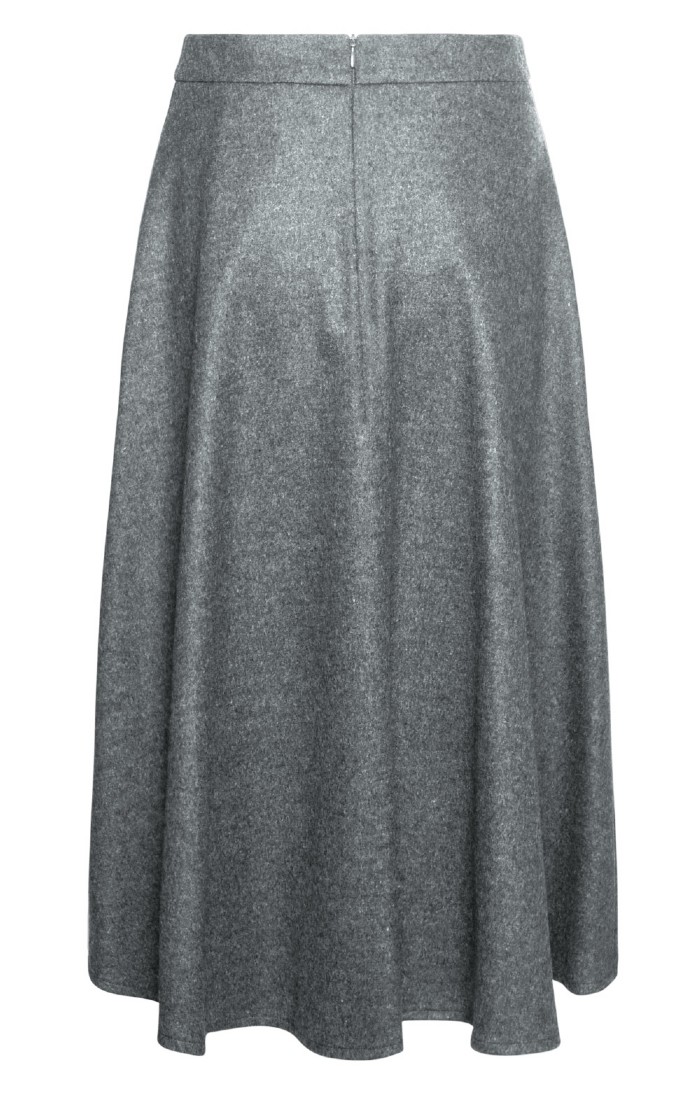 Grey swing skirt outlet