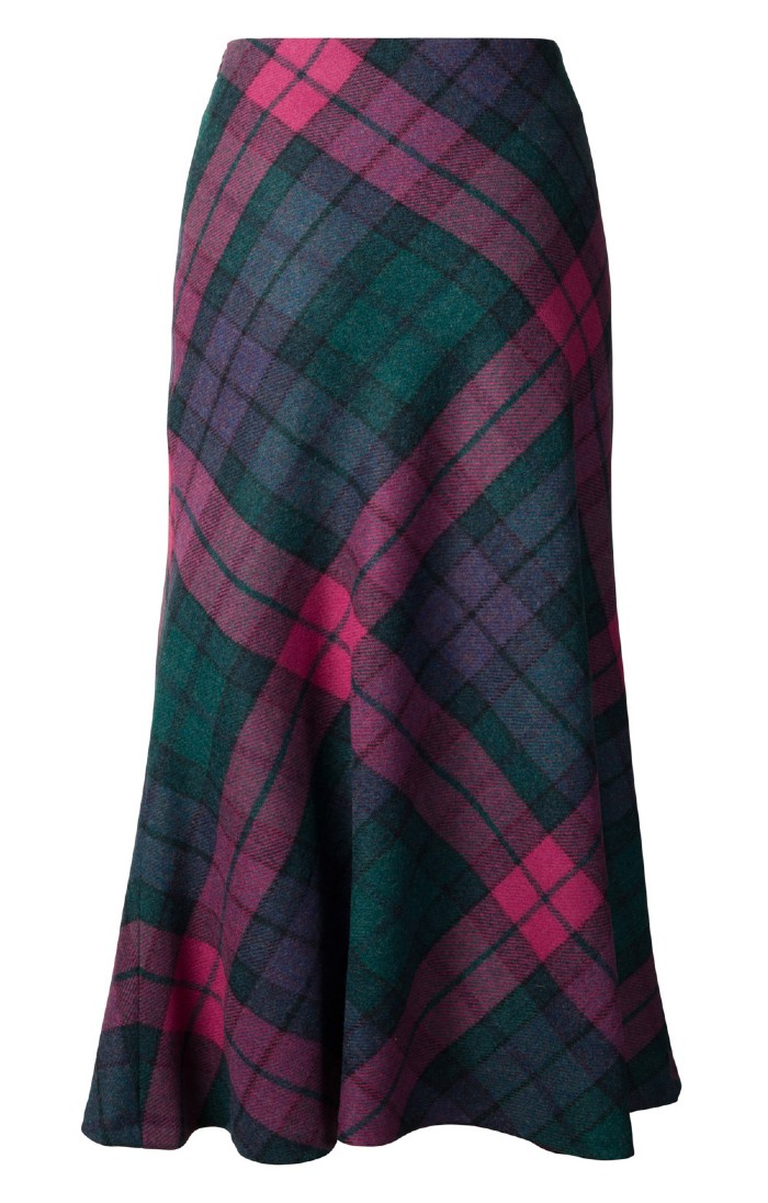 Bias cut tweed skirt shop