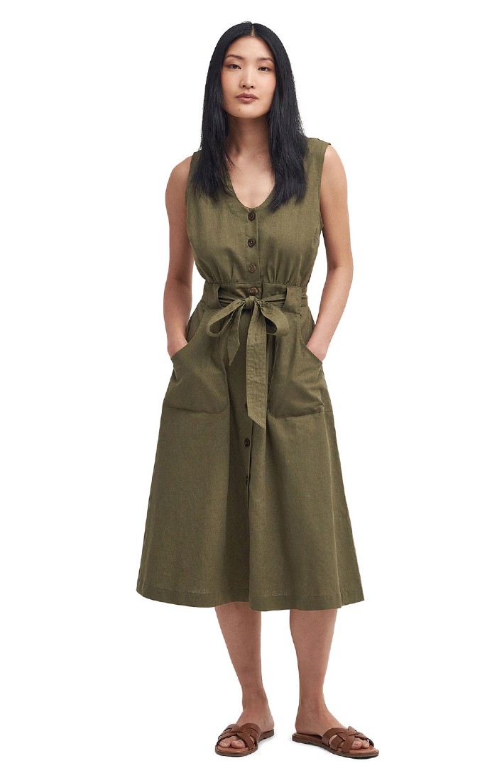 Barbour dress Brown on sale
