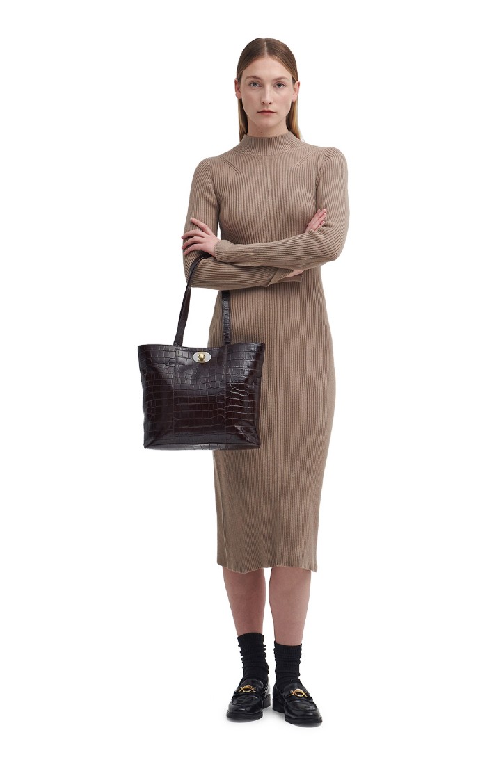 ワンピースその他 Barbour International Piquet Knitted Midi Dress Barbour International Piquet Knitted Midi Dress Black