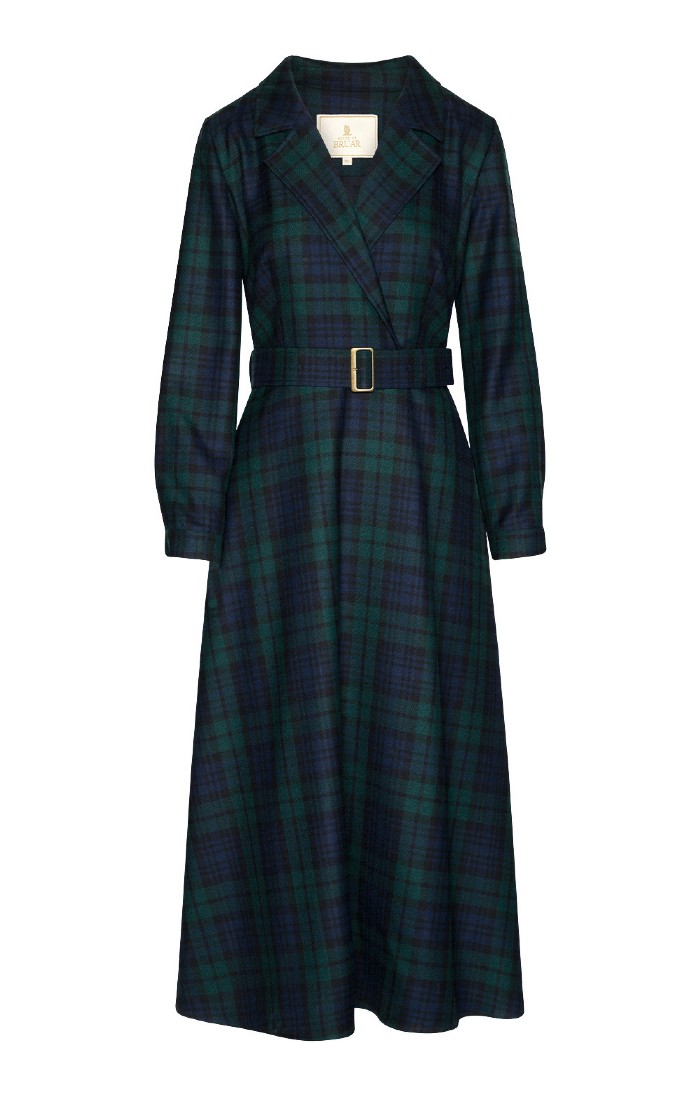 Ladies Belted Plaid Dress, Black - House of Bruar Ladies Belted Plaid Dress, Black - House of Bruar