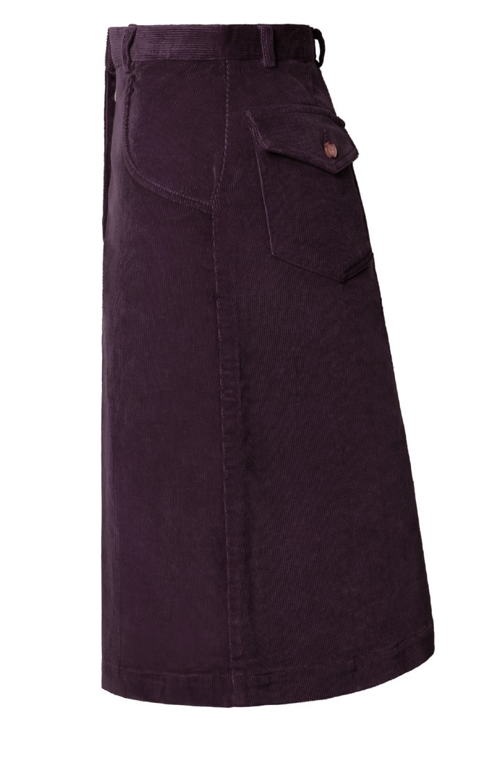 Ladies Short Cord Skirt